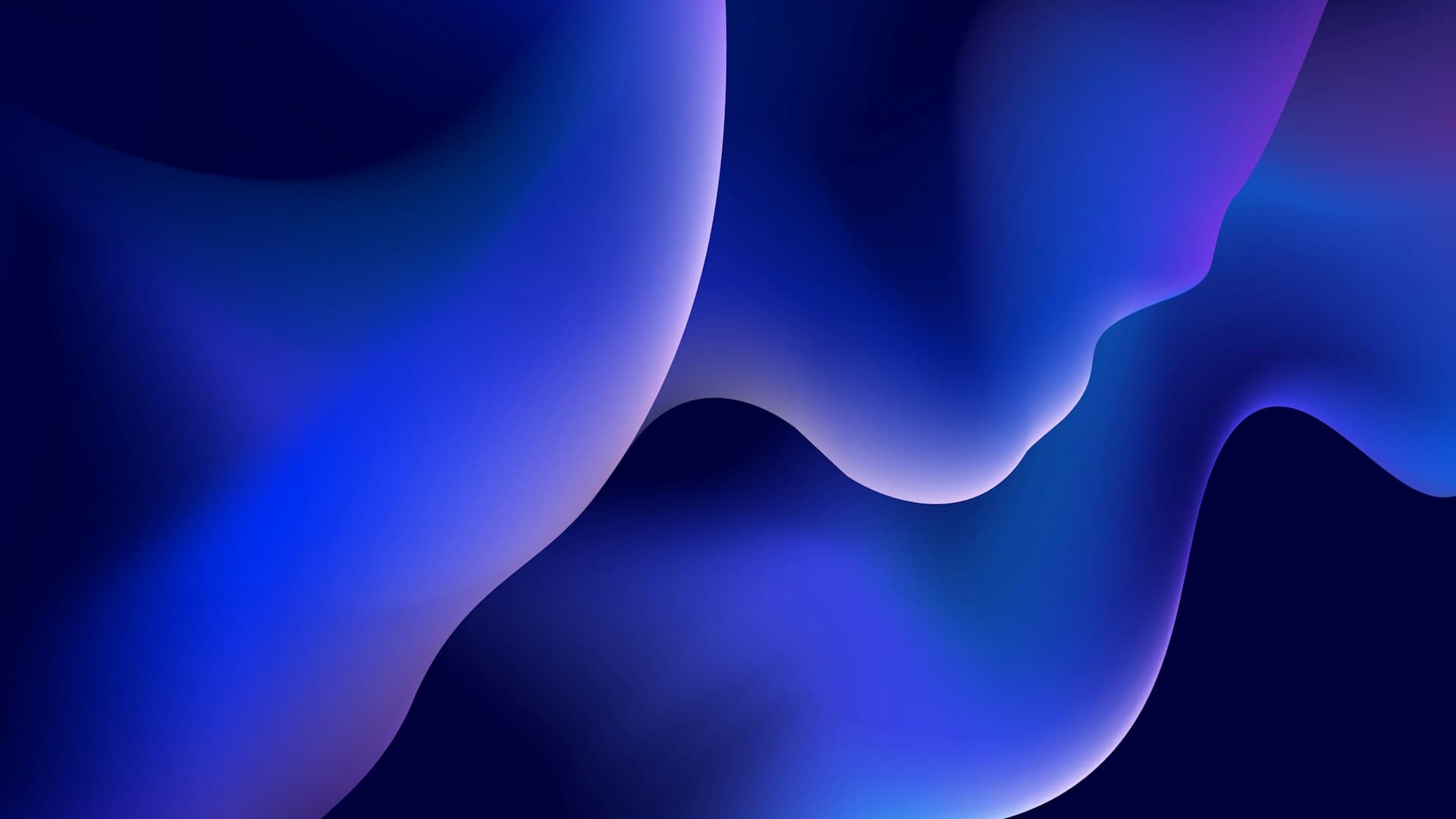 Abstrak gelombang cahaya biru sinematik - motion graphics Jakarta