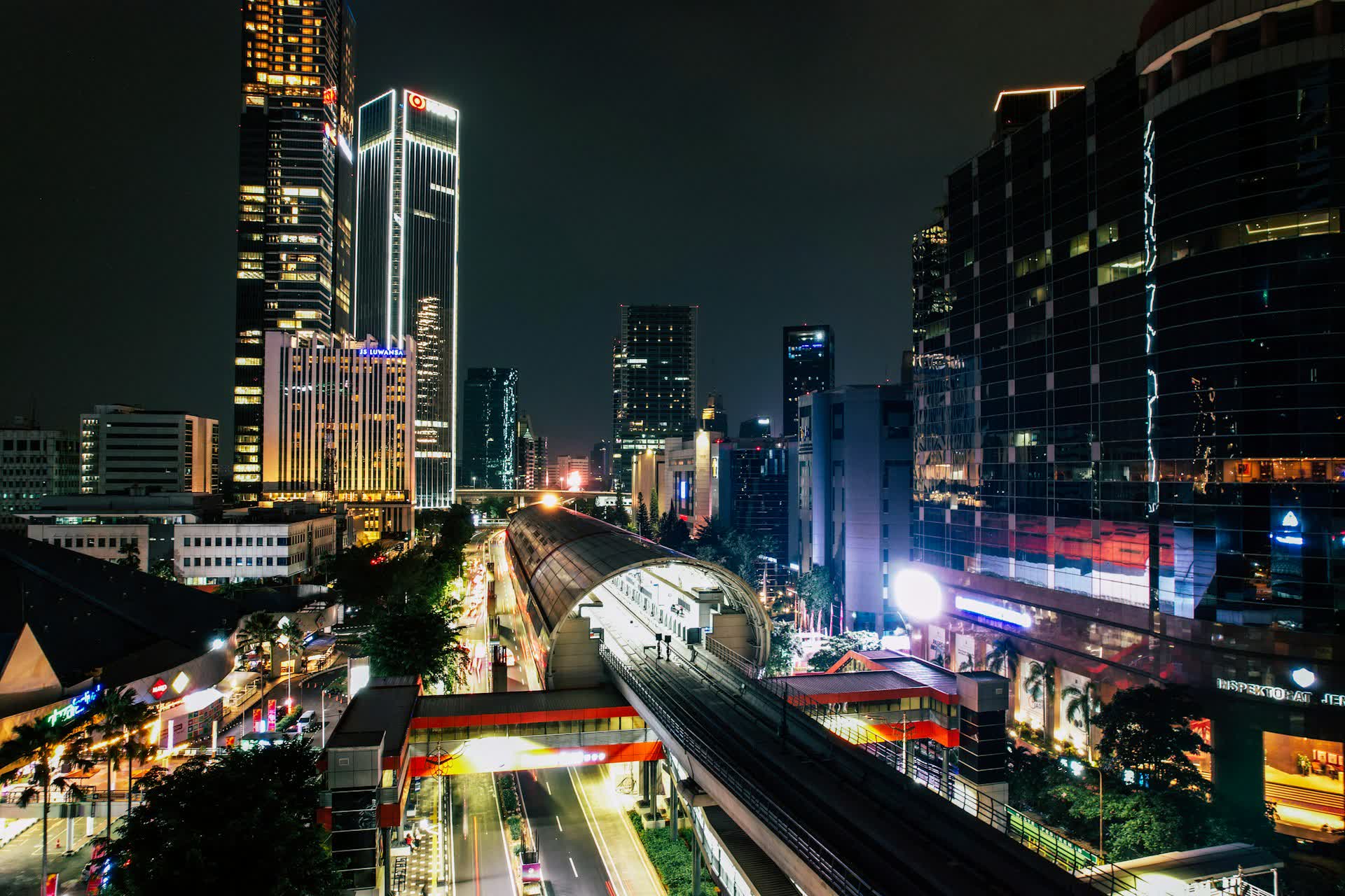 Jakarta skyline at night - market entry for foreign brands, Sagara Ruang